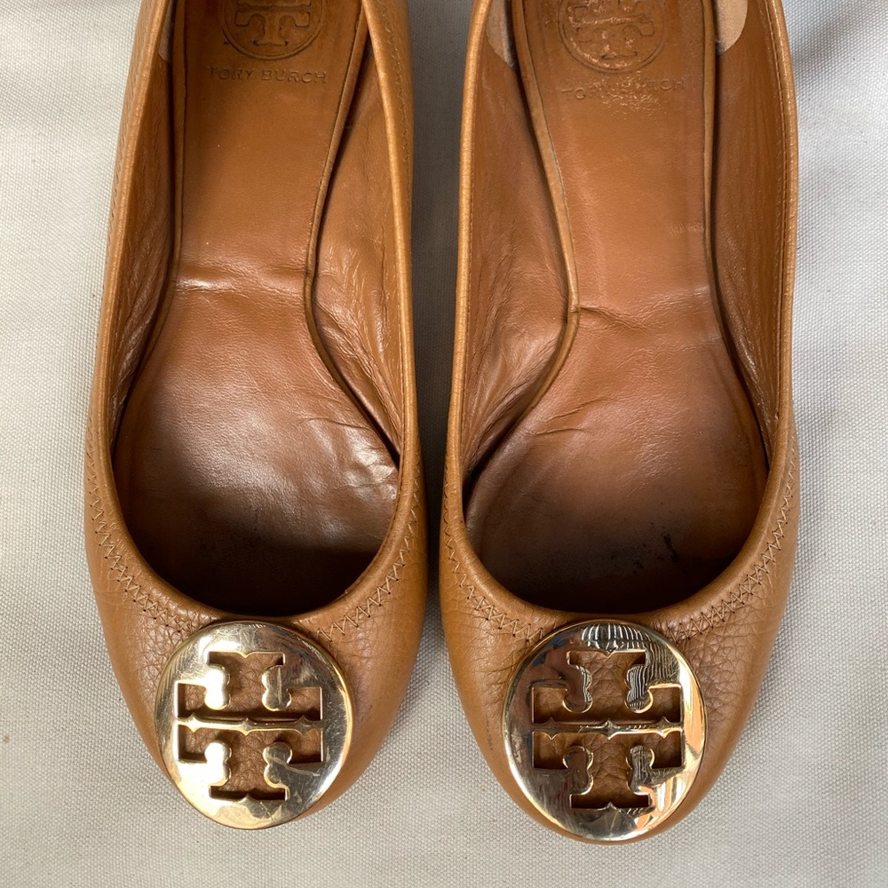 Tory Burch MINNIE TRAVEL BALLET FLAT, LEATHER